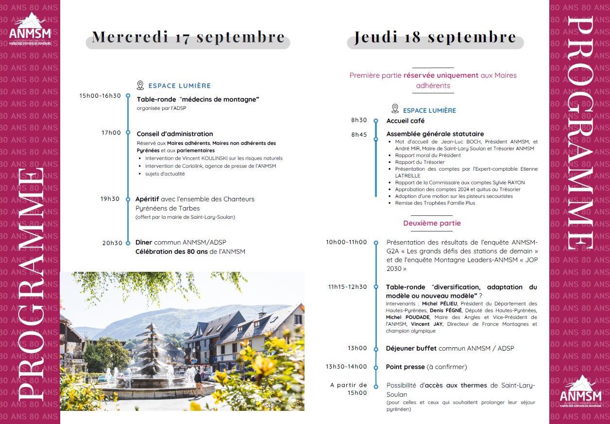 Assemblée générale ANMSM 2025