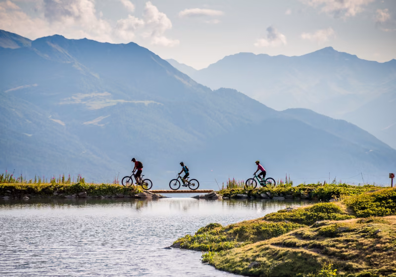 La Rosiere vtt en famille