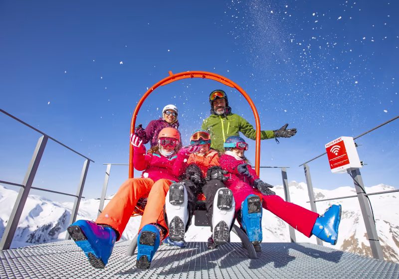 Point photo sur les pistes Valmorel