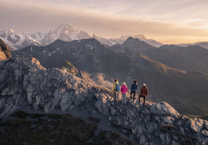Lever de soleil sur le Mont Blanc