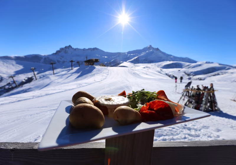 Valmorel pic nic sur les pists