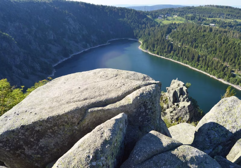 Lac Blanc depuis le rocher Hans