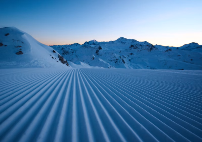 Lever de soleil domaine skiable