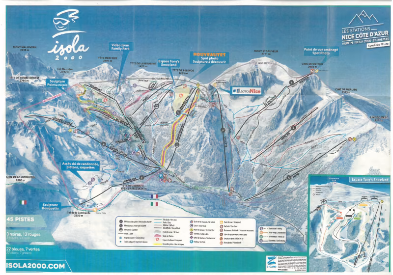 Plan des pistes 2019