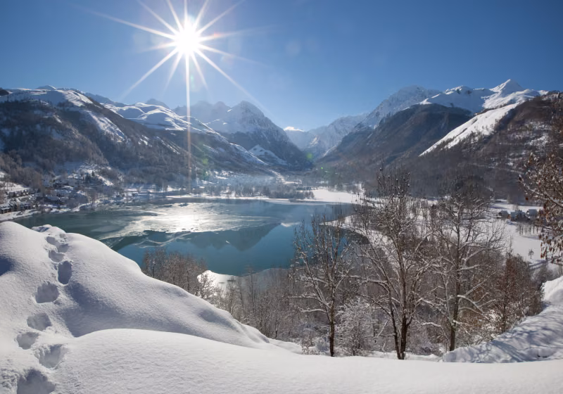 oeil de l_éléphant lac hiver